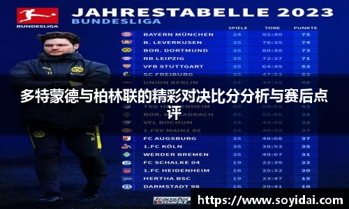 多特蒙德与柏林联的精彩对决比分分析与赛后点评