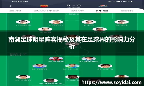 南湖足球明星阵容揭秘及其在足球界的影响力分析