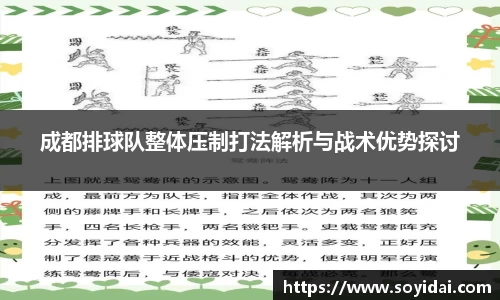 成都排球队整体压制打法解析与战术优势探讨